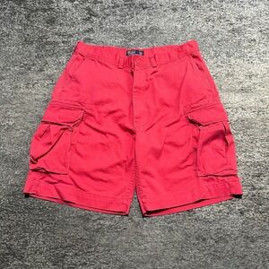 Vintage Polo Ralph Lauren Cargo Shorts Mens 38 Pink Paratrooper Preppy Utility